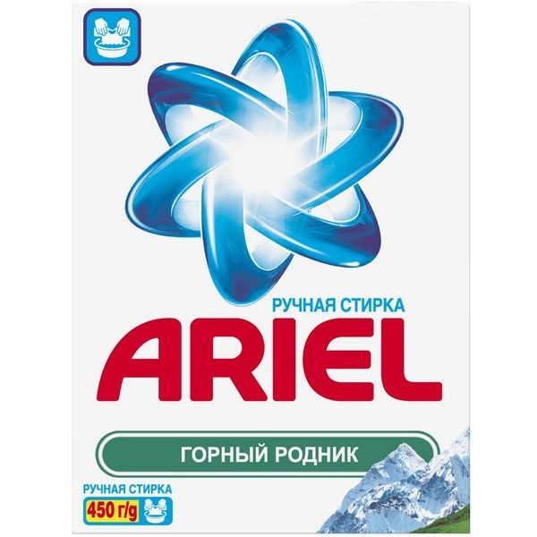 Стиральный порошок Ariel «Горный родник» для ручной стирки 450 г