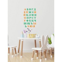 Декоративная наклейка для стены Lisadecor-shop Алфавит зеленый/оранж S0031