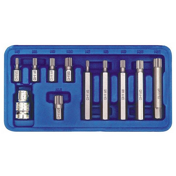 Набор бит Vorel 1/2 "34; SPLINE 11 предметов 66770